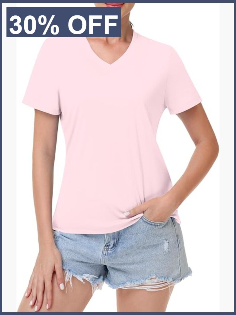 Womens UPF 50+ Short Sleeve Athletic T-Shirt Workout Top Quick Dry V-Neck